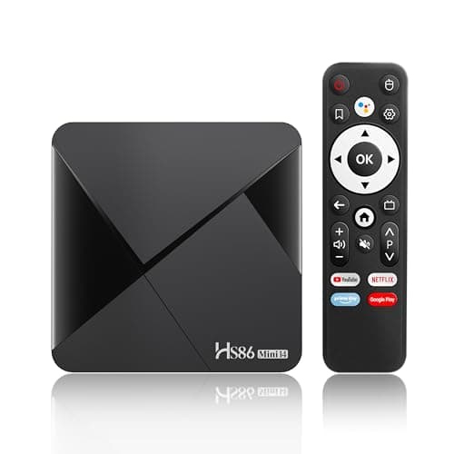 Image of Android 14.0 TV Box,2026 Android Box RK3518 Quad-Core 32bit Cortex-A53 Mali 450 MP2 GPU with 2GB RAM 16GB ROM,Smart TV Box Supports 4K 2.4G /5G dual-band WIFI Bluetooth 5.4 Ethernet 10/100M USB2.0