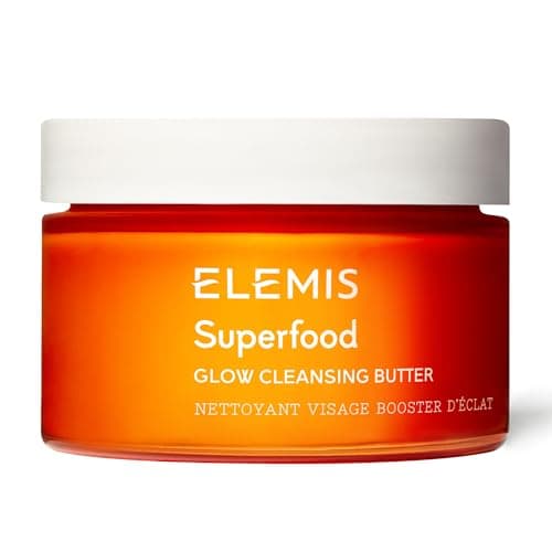 Image of ELEMIS Superfood Hydrating Cleanser Butter - a Radiance Boosting Facial Cleansing Balm to Brighten & Nourish Skin, Gentle Cleanse, Glowy Cleanse 90g