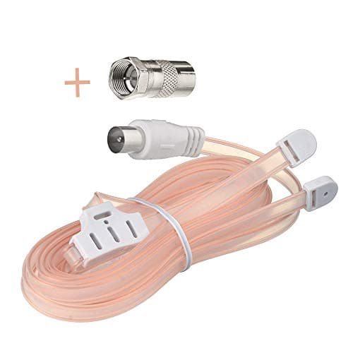 Image of Bingfu FM Antenna DAB Digital Radio Antenna Dipole Indoor Aerial 75 Ohm T Tormation 180mm Cable Aerial PAL Plug Adapter F Connector 2 kit for Home Table Top Stereo Sound Radio Receiver Tuner