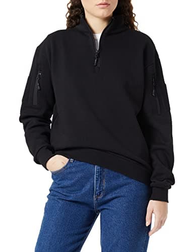 Image of Mil-Tec Unisex Tactical Sweatshirt, Black, XXL UK