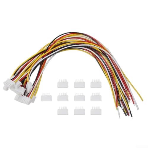 Image of Honseadek for JST Connector,for JST XH2 2.0 PH 5 pin for JST Male Female Connector,Mini for JST Socket and with 150 mm 24AWG cable(4p)