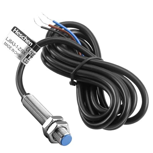 Image of Heschen M8 Inductive Proximity Sensor Switch, Shield Type, LJ8A3-1-Z/BX, Detector 1mm, 10-30VDC 200mA, NPN Normally Open(NO), 3 Wire