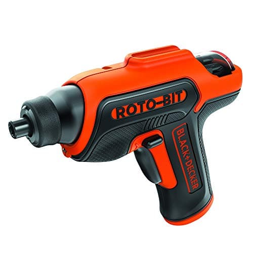Image of BLACK+DECKER 4V MAX Electric Screwdriver, Cordless, 180 RPM, 8 Bits with Built-in, Storage Compartment, Batteries Included (BDCS50C)