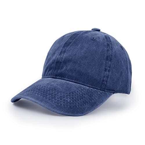 Image of UltraKey Baseball Cap, Cotton Adjustable Sport Outdoor Sun Cap Unisex Hip Hop Casual Hat Snapback Cap Navy