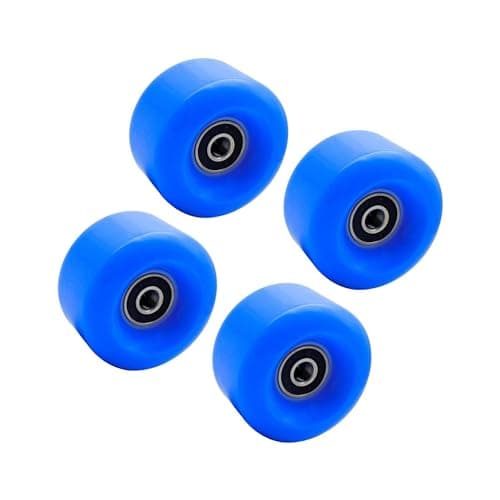 Image of AMSLSIU Long-lasting PU Wear-Resistant Inline Skate Wheel 58mm 82A Replacement, Blue, 58x58x32mm