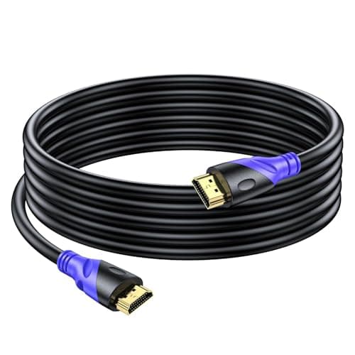 Image of Rommisie 4K/60HZ HDMI Cable 5M (HDMI 2.0,18Gbps) Ultra High Speed Gold Plated Connectors,Ethernet Audio Return,Video 4K,FullHD1080p 3D Compatible with Blu-Ray,TV, Playstation, PS3, PS5, PC, HDTV