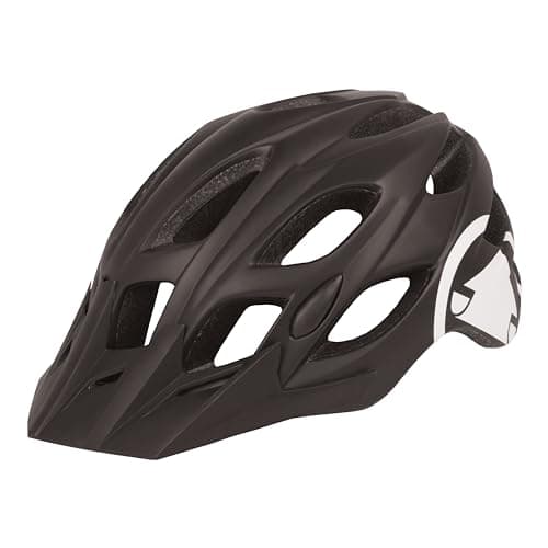 Image of Endura Unisex Adult Hummvee Cycling Helmet | Lightweight | Adjustable with Visor Helmet, Matt Black, L-XL