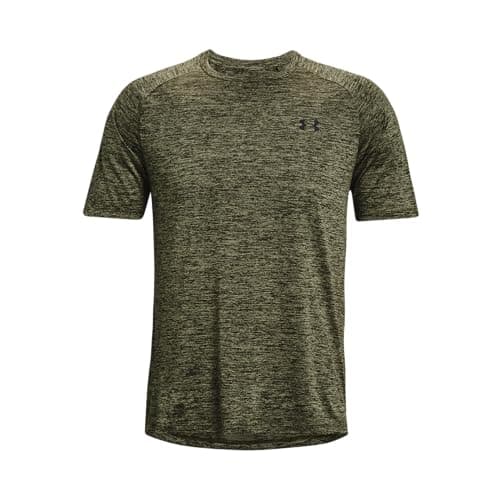 Image of Under Armour UA Tech 2.0 SS Tee - Short Sleeve - Tops - Marine OD Green/Black - Size: XL