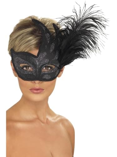 Image of Ornate Colombina Feather Mask
