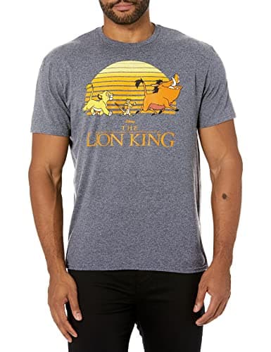 Image of Disney Lion King Men's T-Shirt, Charcoal Heather, XL