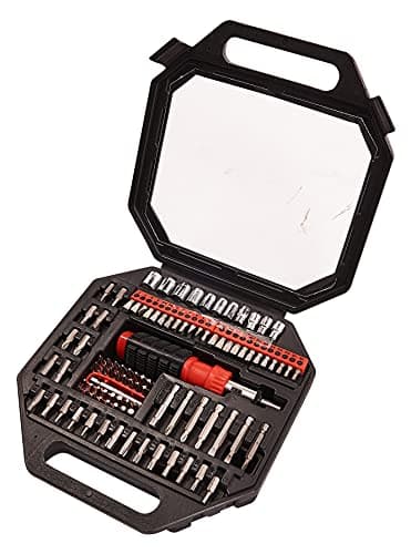 Image of Amtech - 101pc Screwdriver & Bit Set, Bits, Sockets, Adaptors & Ratchet in Carry Case, for Household, Workshop & Professional Fastening Tasks