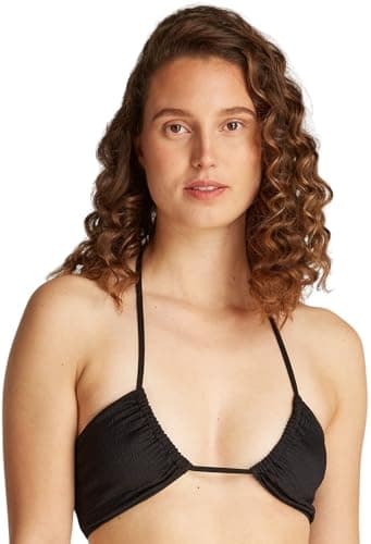 Image of Calvin Klein Women’s Bralette Bikini Top with Crinkle Texture, Black (Pvh Black), XS