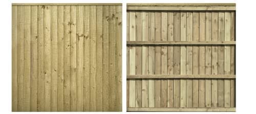 Image of Premier Feather Edge Semi Braced Fence Panel 1830mm x 1500mm (5ft)