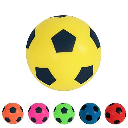 Image of HTI Fun Sport 20cm Football | Indoor/Outdoor Soft Sponge Foam Soccer Ball | Play Many Games For Hours Of Fun | Suitable For Adults, Boys And Girls Of All Ages (19.4cm Yellow)