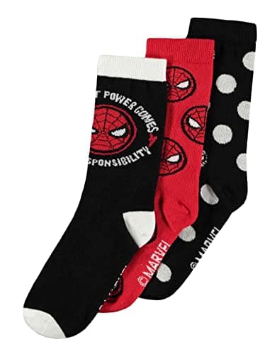 Image of Marvel Difuzed Socks 3-Pack Spider-Man 39-42 Footwear