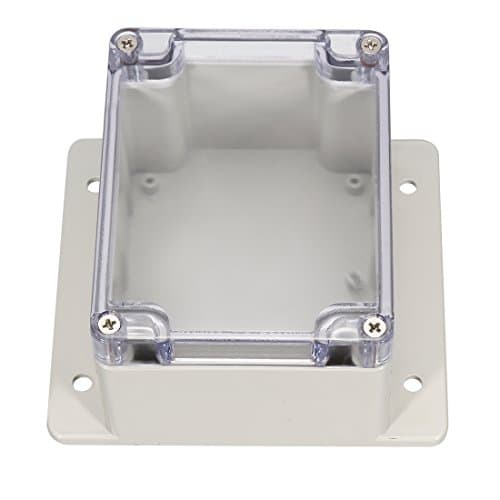 Image of Sourcingmap 115x90x68mm/4.53x3.54x2.68inch Wateproof Electronic ABS Plastic DIY Junction Project Box Enclosure Case Outdoor/Indoor with Clear Cover