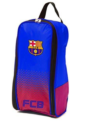 Image of Official Football Merchandise Barcelona FC Football Team Multicolour Fade Boot Shoe Zip Bag with Handle