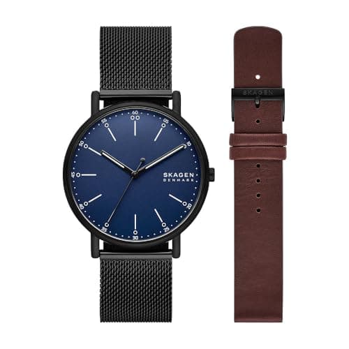 Image of SKAGEN Signatur Watch for Men, Quartz Three Hand Movement with Stainless Steel Strap