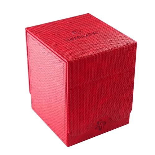 Image of Gamegenic | Squire Plus 100+ XL Convertible Red Commander Deck Box | Card Holder