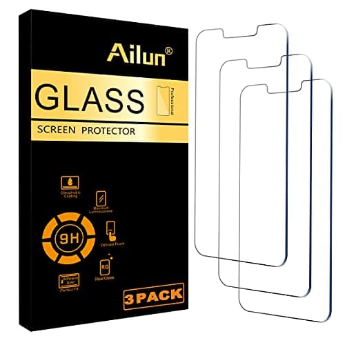 Image of Ailun Screen Protector for iPhone 17e / iPhone 16e / iPhone 14 / iPhone 13 / iPhone 13 Pro [6.1 Inch] Display 3 Pack Tempered Glass, Case Friendly [Not for iPhone 16 6.1 Inch]