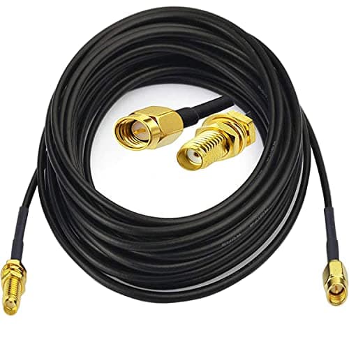 Image of RUNCCI-YUN 2 X 5m Wifi Antenna Extension Cable, Rg174 Coaxial Cable Sma Male To Sma Female, For 2G 3G LTE Wifi Fpv Antenna
