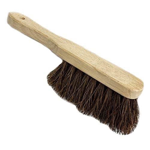 Image of LSC Wooden Hard Stiff Bristle Hand Brush Natural Stiff Bassine Bristles Brush Scrubbing HandBrush Heavy Duty Home or Office Use (Pack of 1, Hard Bassine Bristles)