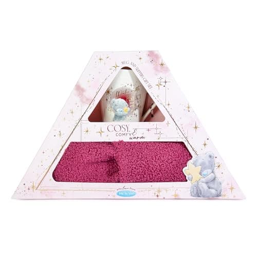 Image of Me to You Tatty Teddy Slippers and 'Winter Nights' Ceramic Mug Gift Set - Official Collection, Pink