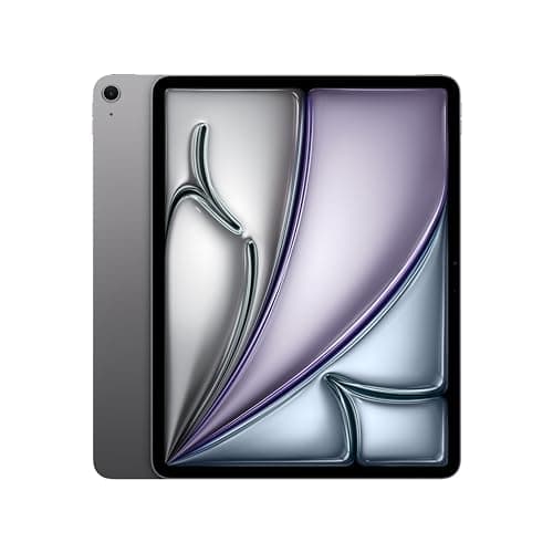 Image of Apple iPad Air 13-inch (M2): Liquid Retina display, 256GB, Landscape 12MP Front Camera/12MP Back Camera, Wi-Fi 6E + 5G Cellular with eSIM, Touch ID, All-Day Battery Life - Space Grey