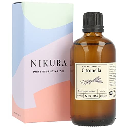 Image of Nikura Citronella Essential Oil - 100ml | Great for Candle Making, Wax Melts, Aromatherapy Oil, Natural Soap Making | Cleaning Supplies | 100% Pure Natural Oils | Vegan