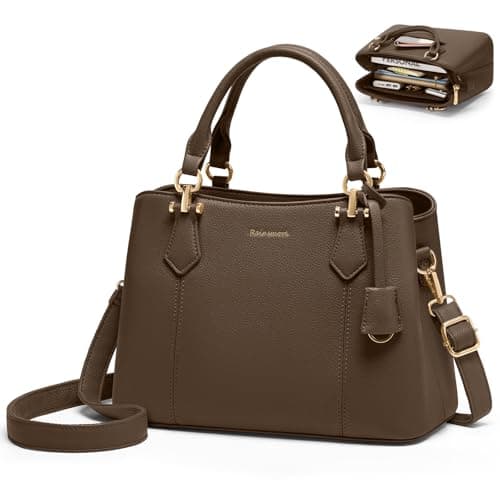 Image of RAINSMORE Handbags for Women PU Leather Ladies Handbags Elegant Women Handbags Top Handle Shoulder Bags for Casual Work