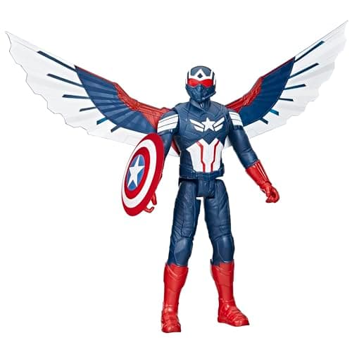 Image of Marvel Studios Captain America Brave New World, 12-Inch Deluxe Captain America Action Figure