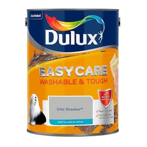 Image of Chic Shadow Dulux Easycare Matt Emulsion Paint 2.5L – Washable & Stain Resistant, Durable Matt Finish, Quick Dry, Low Odour Interior Wall & Ceiling Paint