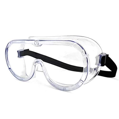 Image of Safety Goggles Clear Wraparound Safety Glasses Eye Impacted Sealed Protective Work Goggles Over Spectacles for DIY Lab Grinding etc GENERAL PURPOSE GOGGLES CLEAR