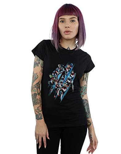 Image of Marvel Women's Avengers Endgame Logo Team T-Shirt Black X-Large