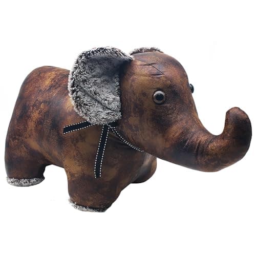 Image of Lesser & Pavey Antique Pals Large Weighted Vintage Effect Animal Doorstop - Pug, Dachshund, Elephant, Highland Cow or Sheep (Elephant)