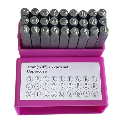 Image of Xjdzineq 3mm Metal Number/Letter Stamper Metal Leather Punching Tool for Embossing Jewelry Making Stamping Tool Steel Letter Punches for Crafting