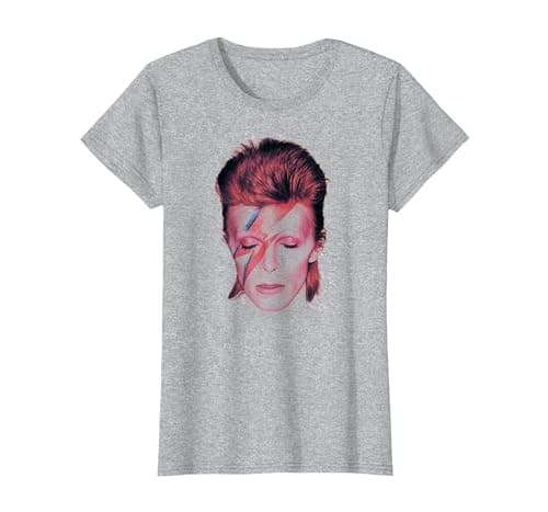 Image of David Bowie - The Prettiest Star T-Shirt, Women, Heather Grey, X-Small