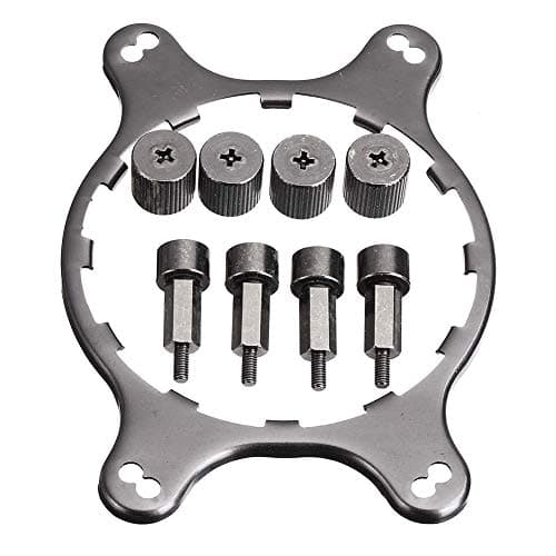 Image of CPU Cooler Fan Bracket Heatsink Holder AM4 Mounting Bracket Kit for Corsair Hydro Series H45 H55 H60 H75 (Black)