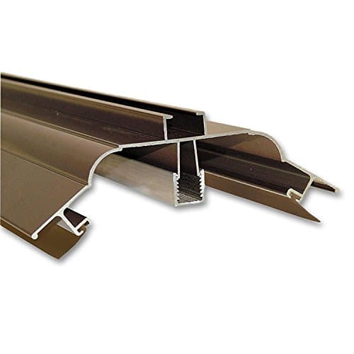 Image of 3m Brown Sunwood Ridge Capping TR60W Aluminium Ridge Base and Ridge Top for Timber Roofs