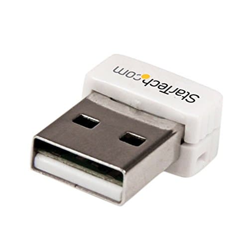 Image of StarTech.com USB 150Mbps Mini Wireless N Network Adapter - 802.11n/g 1T1R USB WiFi Adapter - White USB Wireless Adapter - Wireless NIC (USB150WN1X1W)