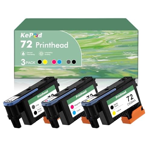 Image of 72 Printhead with New Updated Chips for HP 72 Printhead C9380A C9383A C9384A for HP Designjet T610 T620 T790 T770 T2300 T1120 T1300 T1100 T1200 T600 (PBK/GY, MBK/Y, M/C)