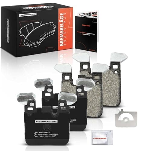 Image of Frankberg Brake Pad Set incl. 4x Pads Rear Compatible with 1 Series F20 3 Series Touring F31 2 Cabriolet F23 3 Series F30 F80 Replace# 34216855474,34216876422