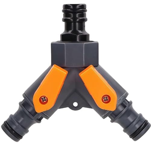 Image of 3 Way Hose Pipe Connector, Garden Hose Splitter Tap Splitter Y-Splitter Connection with Individual On/Off Valves, Hose Connectors, 3 Way Garden Water Pipe Connectors for Irrigation Garden Kitchen