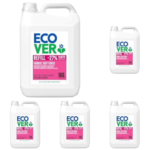 Image of Ecover Fabric Softener Refill Apple Blossom & Almond, 166 Wash (Pack of 5)