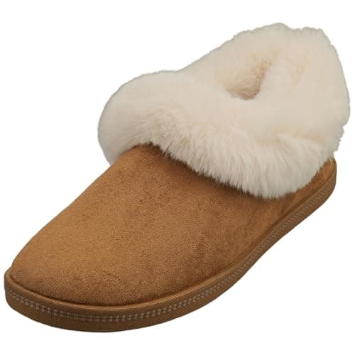 Image of Skechers Womens Cozy Campfire Winter Nights, Chestnut Microfiber Faux Fur, 3 UK