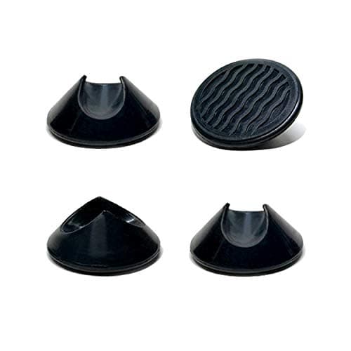 Image of Hairpin Legs Feet Protectors - Hard Floor Friendly Non-slip Rubber Glides - Universal for 10mm and 12mm Steel Rod (4, Black)