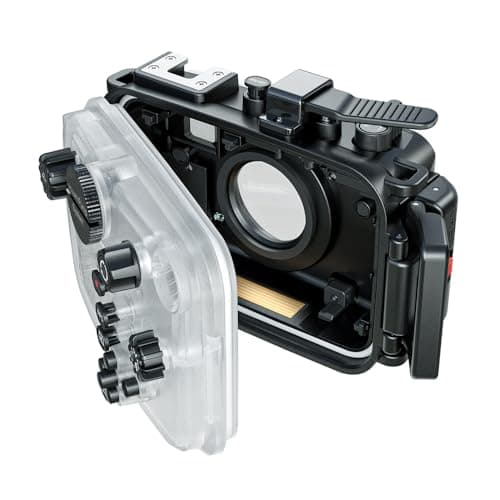 Image of Andoer TG7 Camera Waterproof Case Housing Case for Action Camera Underwater 60m/195ft Diving Protective Case with 52mm Threaded Interface & 67mm Lens Adapter Compatible with Olympus TG-7 Camera