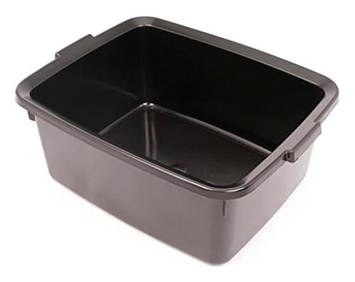 Image of 12 Liters Washing Up Bowl Rectangular Plastic Multi-Purpose Basin Mixing Sink Dishes Tidy Organizers Black