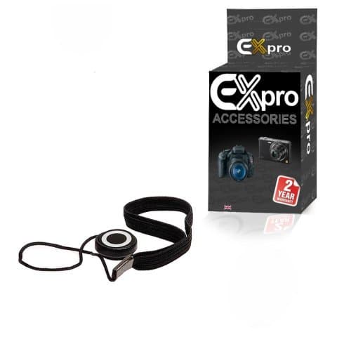 Image of Ex-Pro Lens Cap Keeper Holder [Elasticated] for Canon, Nikon, Sony Alpha, Fuji, Pentax, Pansonic, Samsung SLR & DSLR Cameras.