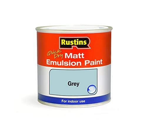 Image of RUSTINS Matt Emulsion Paint Grey 500ml
